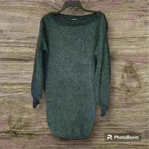 Express brand oversized sweater XXS Grey/Green
